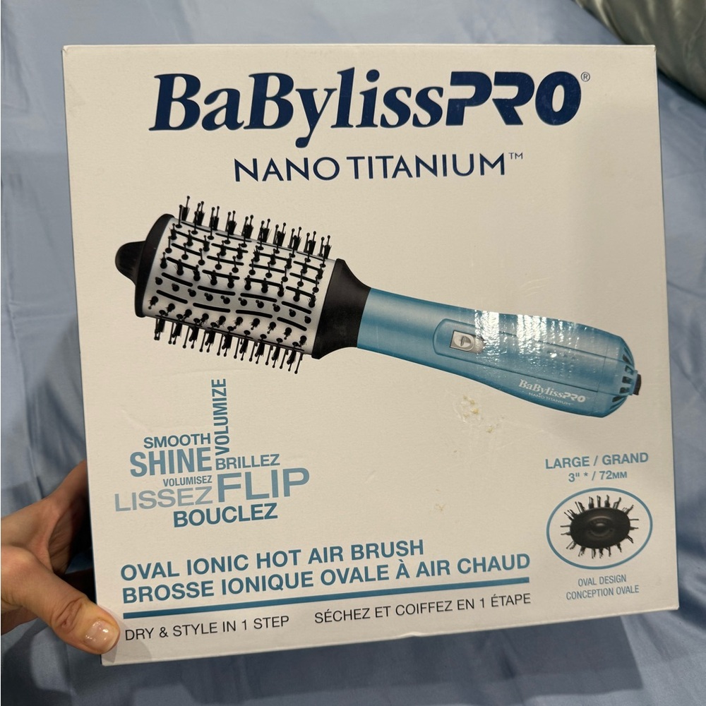 BaBylissPRO Nano Titanium Blue Ionic Brush